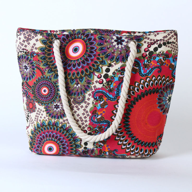Sac à dos en coton sur toile pour les besoins quotidiens et plus encore