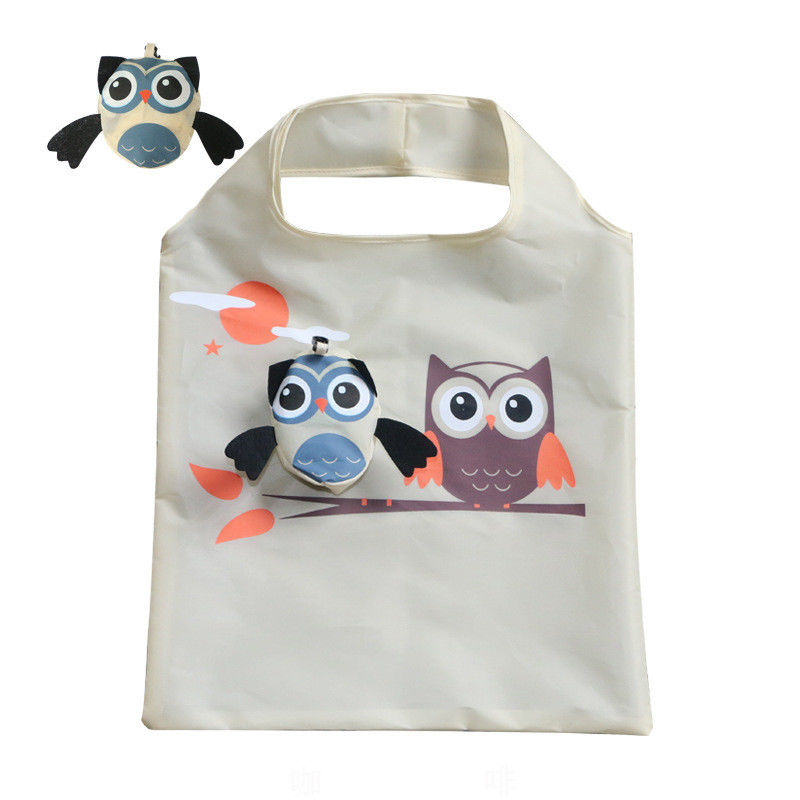 Sac à main en RPET pour animaux mignons pour faire du shopping, faire de la randonnée, envoyer une lettre de voyage, imprimer un sac en coton