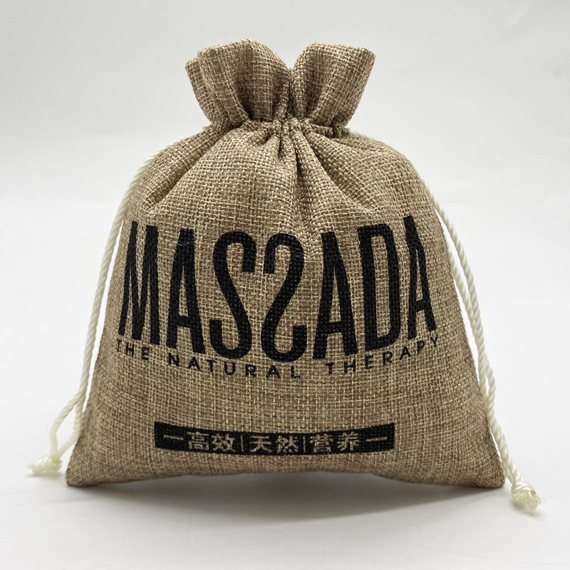 Logo personnalisé Pouch à corde de jute pour les éléments essentiels de la vie scolaire quotidienne et de l' organisation