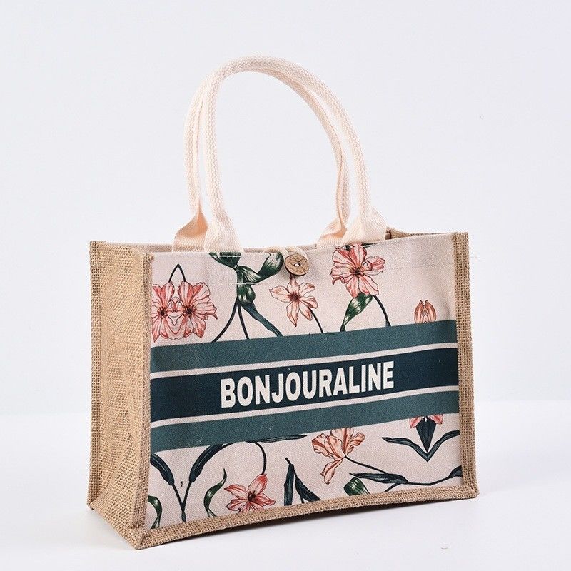 Des sacs à jute personnalisent des sacs à poudre réutilisables pour une taille moyenne sur le marché bangladais